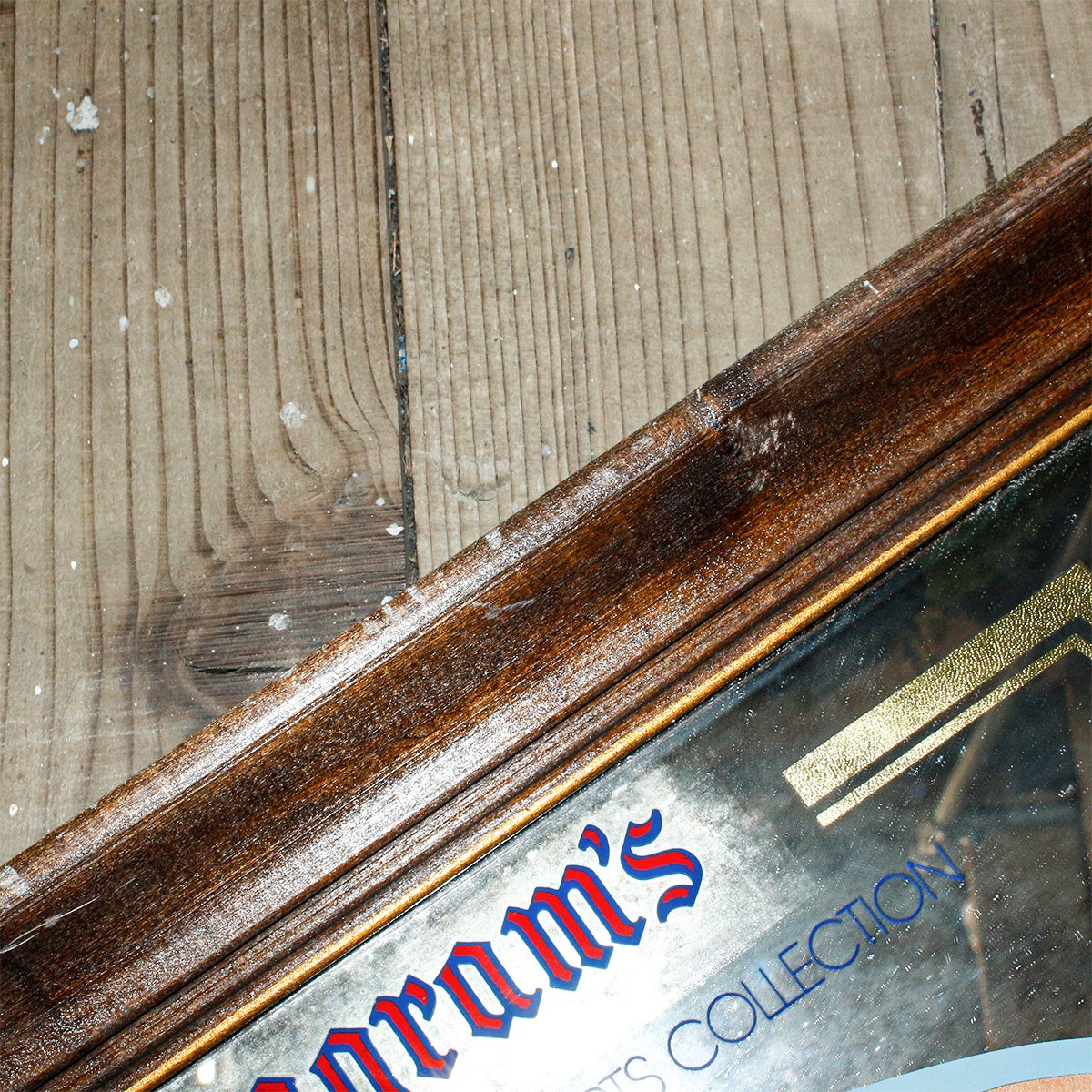 HAIG パブミラー 535×535mm 木製フレーム Seagrams パブミラー Seven Crowns of Sports Collection Turf Legend