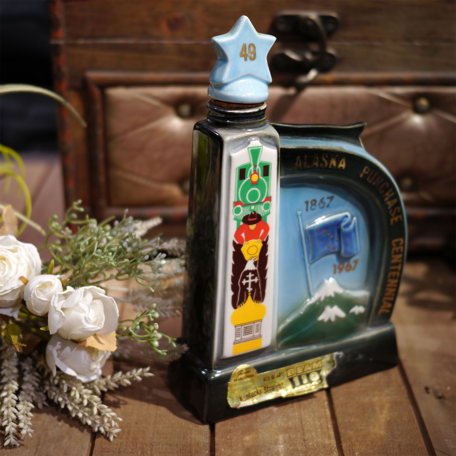 デキャンタ JIM BEAM ジムビーム ウイスキーボトル カリフォルニア