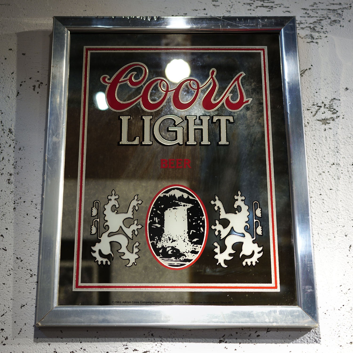 パブミラー Coors LIGHT クアーズ ライト BEER ビール PUBMIRROR 1983