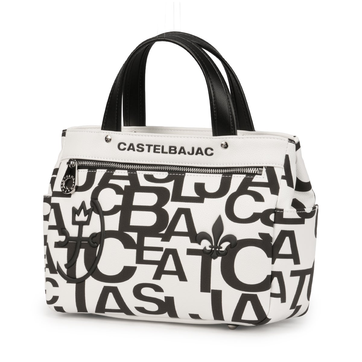 新品未使用 CASTELBAJAC キャンバス トートバッグ 白黒 カステルバジャック ミラージュ トートバッグ CASTELBAJAC MIRAGE