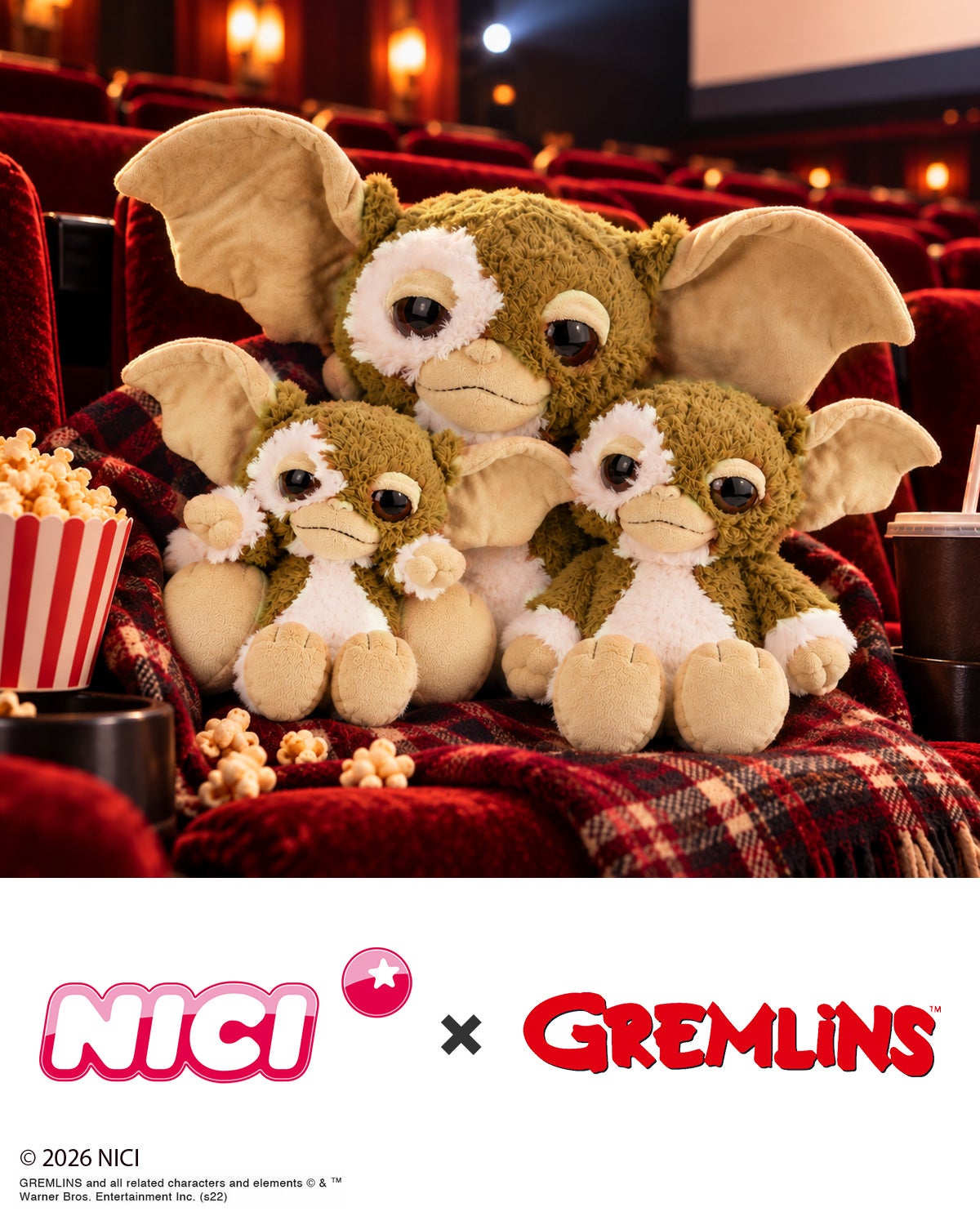 新商品/アントレックス/NICI//GREMLINS/Gizmo/グレムリン/ギズモ/ 50cm