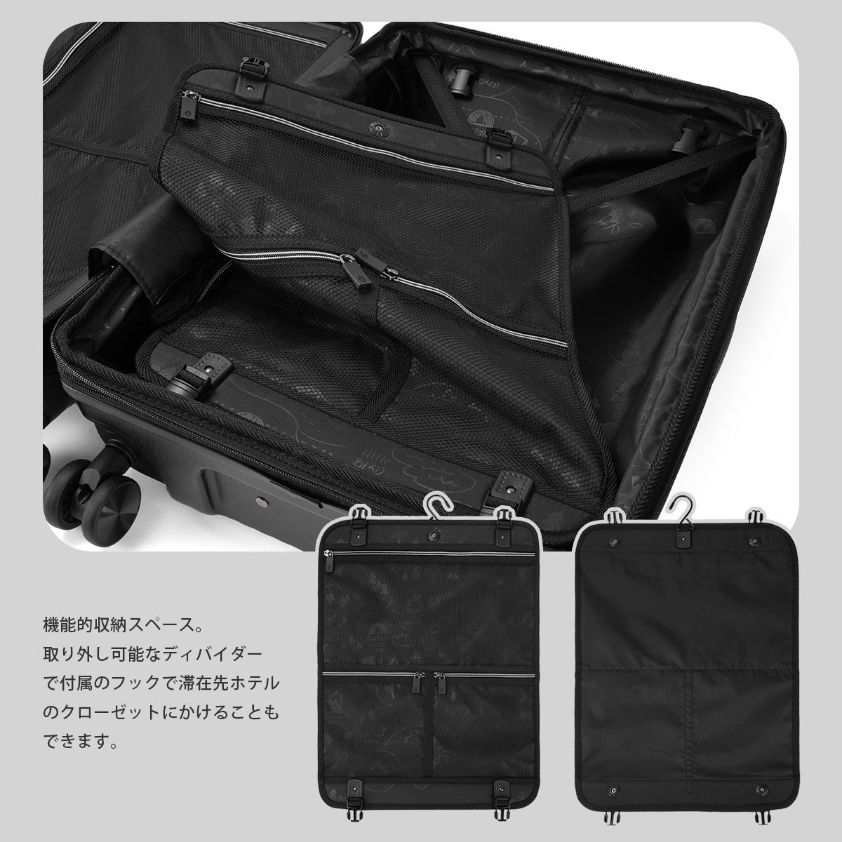 ソマテーブルブラック　ガク　拡張ユニット2セット　収納袋付き　　　レア　美品 コールマン スーツケース Mサイズ 60L/69L 軽量 拡張機能 ストッパー